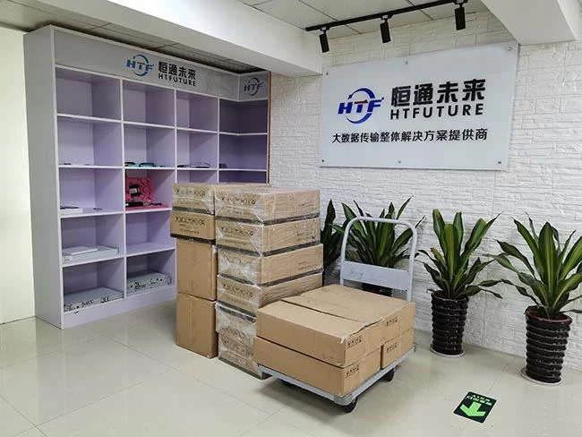 DWDM equipment waiting for shipment